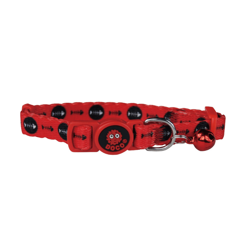 COLLAR DOCO GATO PEZ ROJO