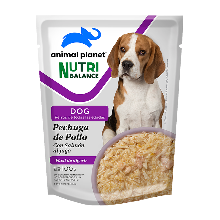 POUCH ANIMAL PLANET DOG POLLO 100G