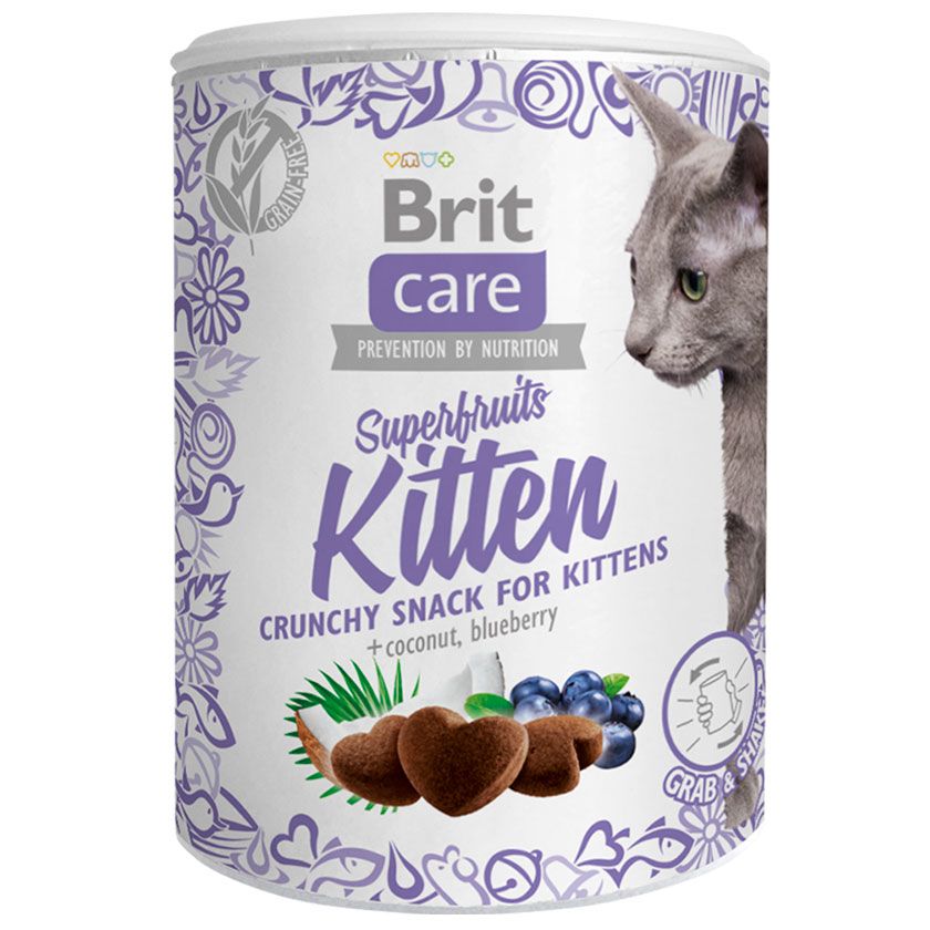 BRIT CARE SNACK SUPERFRUITS KITTEN 100G