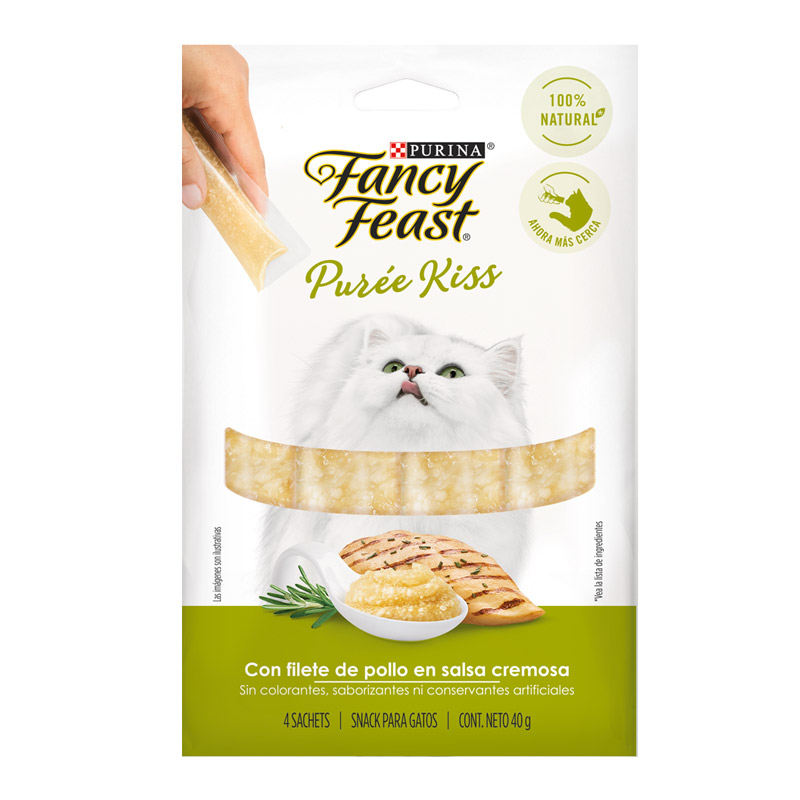 FANCY FEAST PUREE KISS POLLO 40GR
