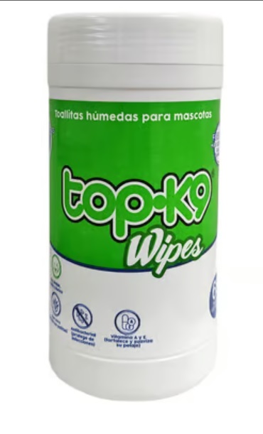 TOALLITAS HUMEDAS TOPK9 FRASCO 60UN