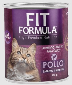 LATA FIT FORMULA GATO POLLO 290GR