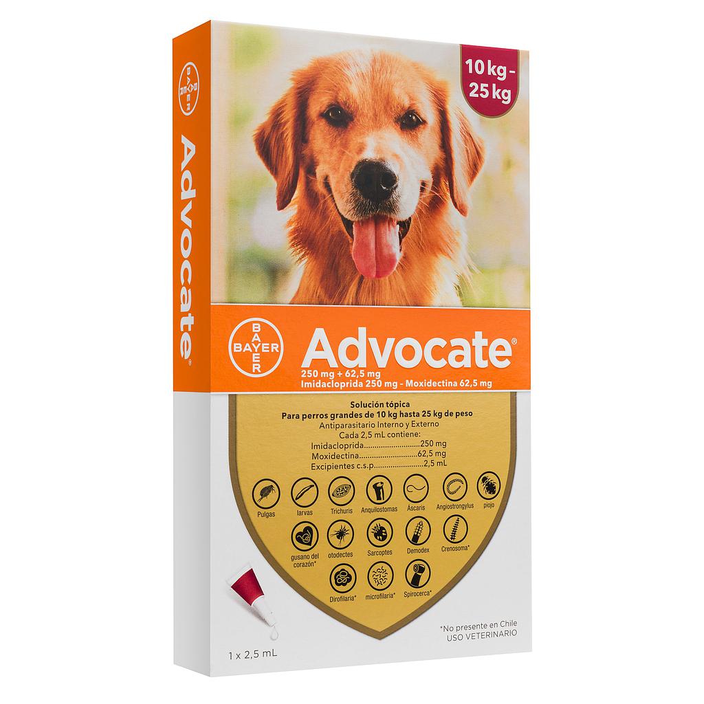 PIPETA ADVOCATE PERROS 10-25KG