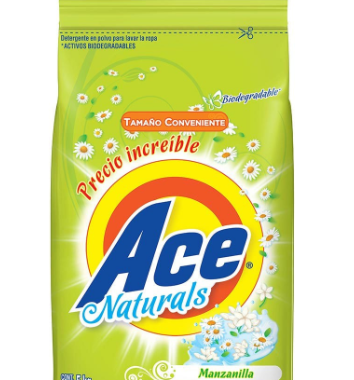 DETERGENTE POLVO ACE MANZANILLA 800G