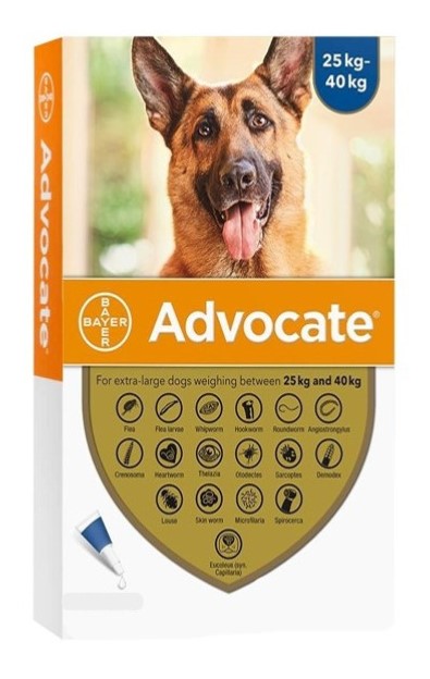PIPETA ADVOCATE PERROS 25-40KG