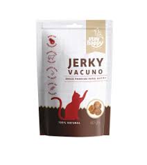 SNACK PREMIUM GATO JERKY VACUNO STAY HAPPY 80G