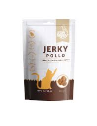 SNACK PREMIUM GATO JERKY POLLO STAY HAPPY 80G
