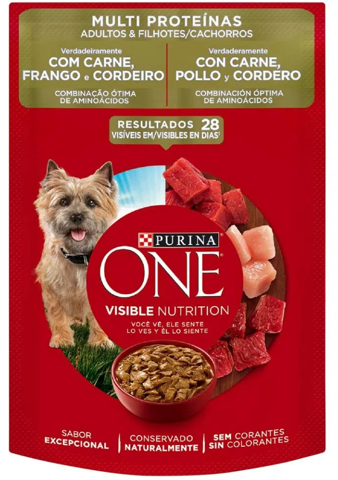 POUCH PURINA ONE PERRO CARNE 85G