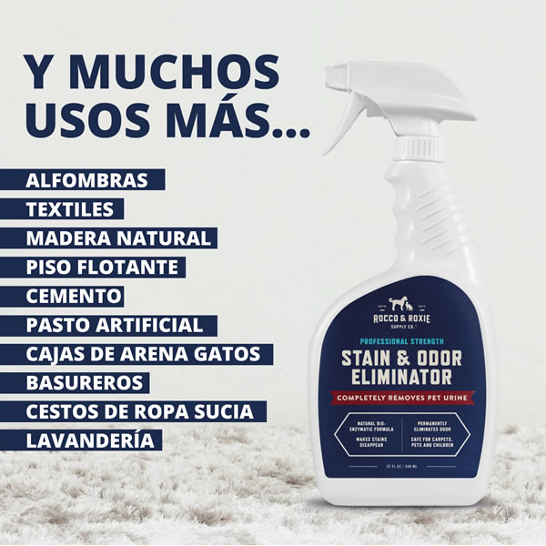 ROCCO AND ROXIE ELIMINADOR DE MANCHAS Y OLORES 946ML