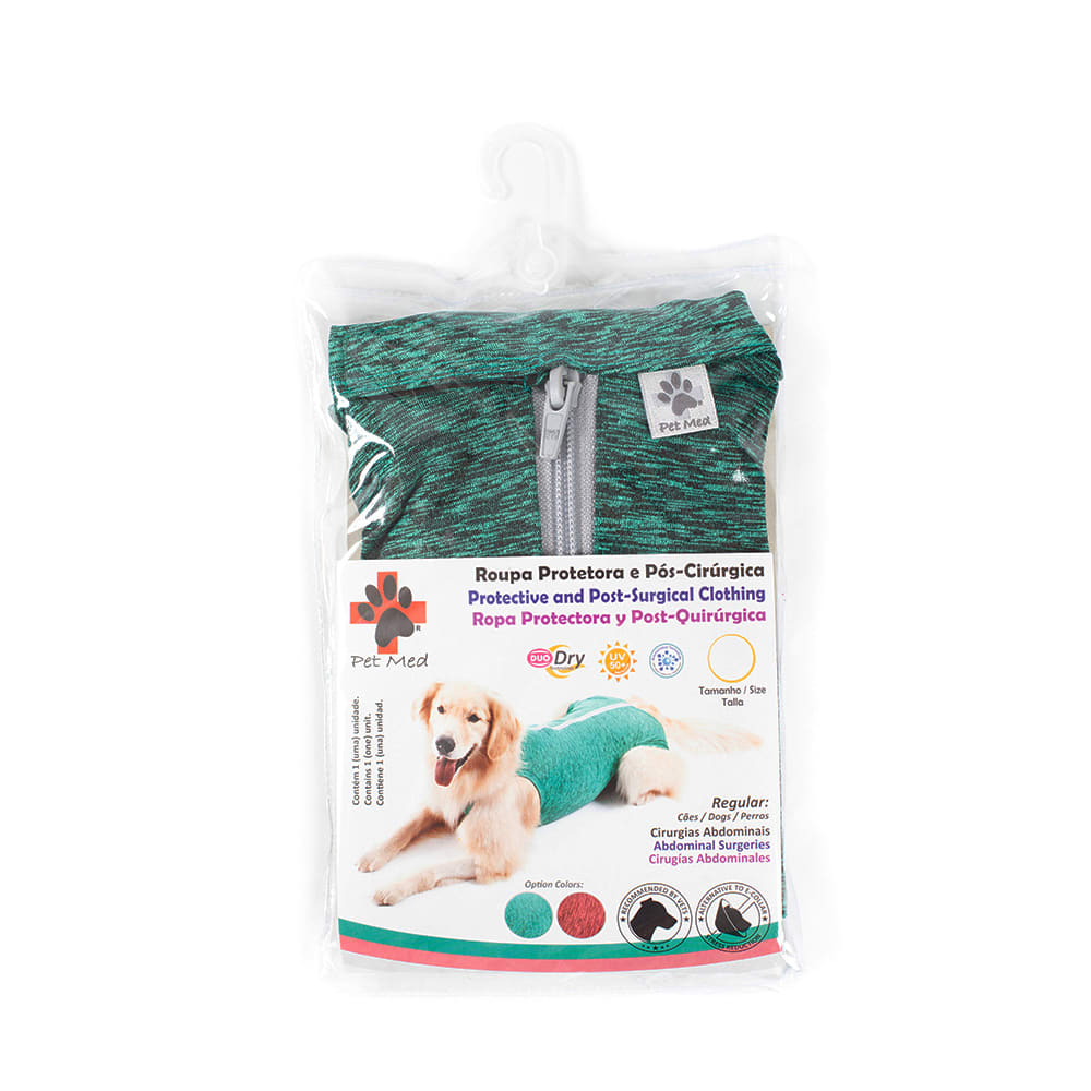 PET MED ROPA POST QUIRURGICA PERRO T-7 VERDE