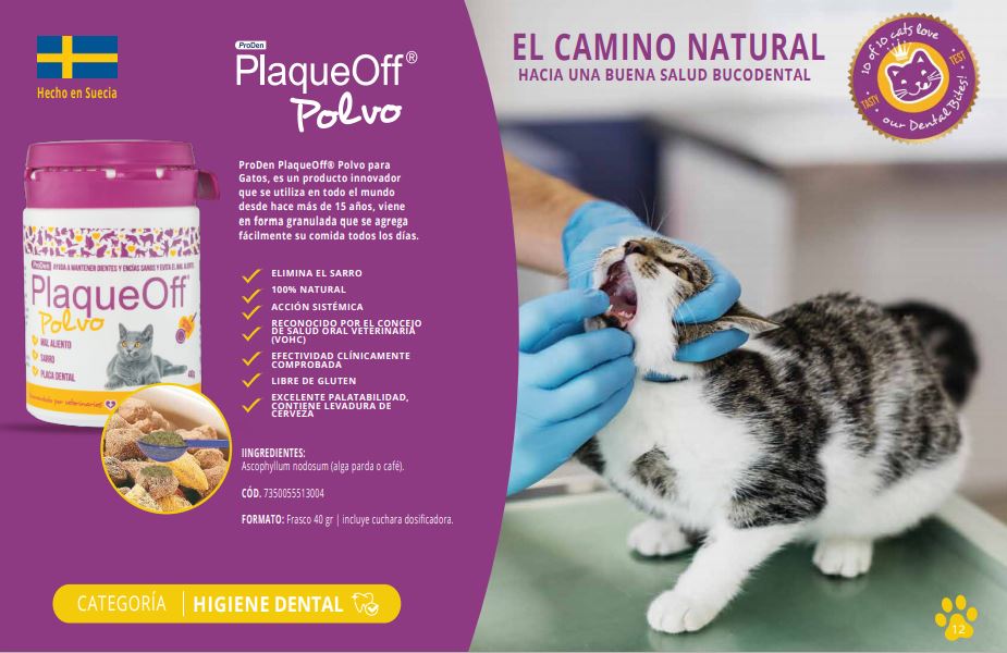 PLAQUE OFF POLVO GATO 40GR